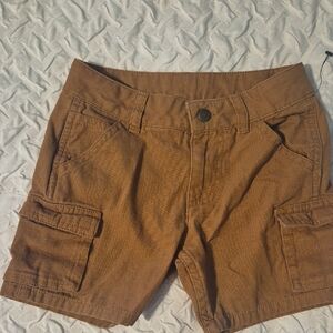 Brown Cargo Women Shorts